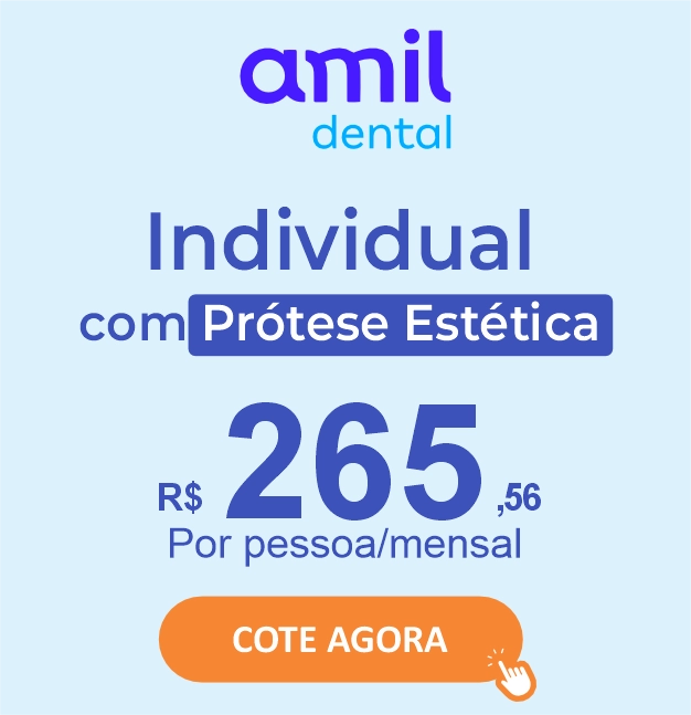 preço amil dental prótese estética individual